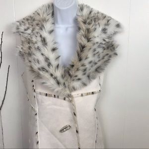 Animal Print -French Spy Cream Vest Size M